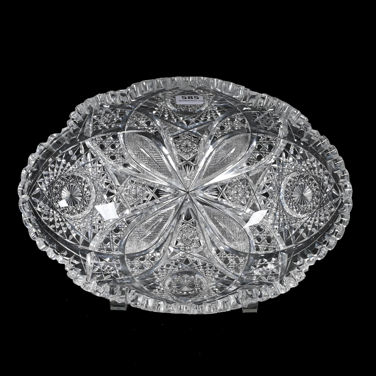 Oval Bowl, ABCG, Chrysanthemum Pattern By Hawkes (1 of 3)