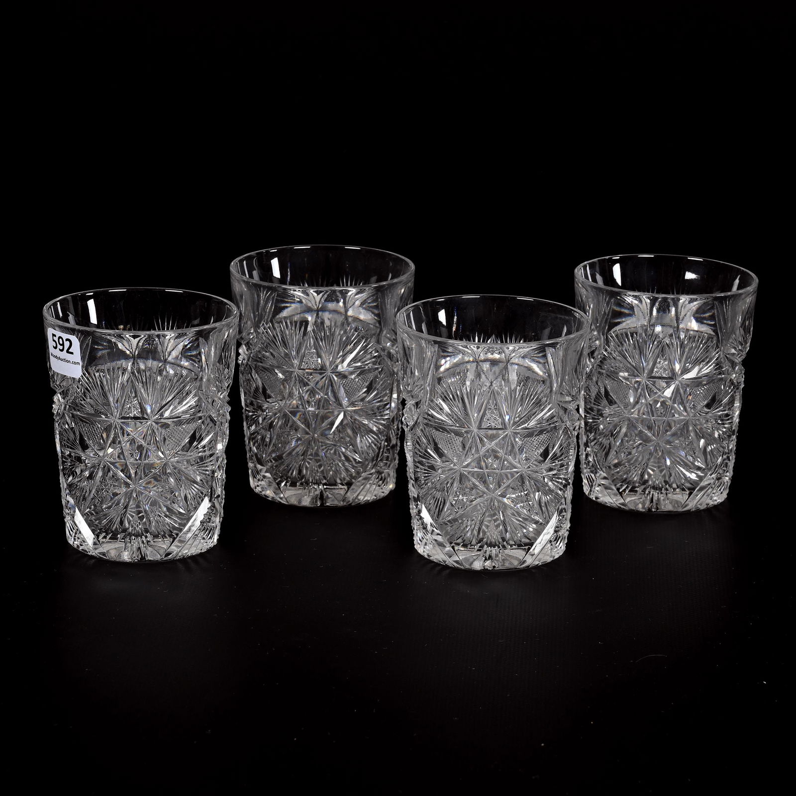 (4) Tumblers, American Brilliant Cut Glass (1 of 3)