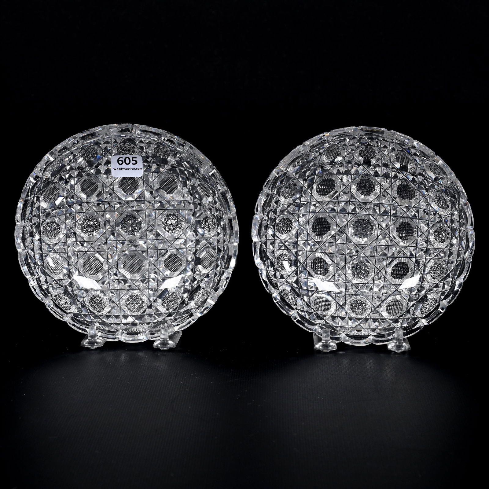 Pair Dishes, ABCG, Full Harvard Cut Pattern (1 of 2)