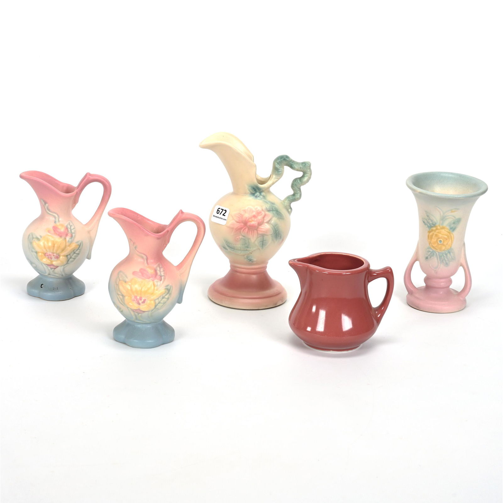 (5) Items, Hull Art Pottery (1 of 3)