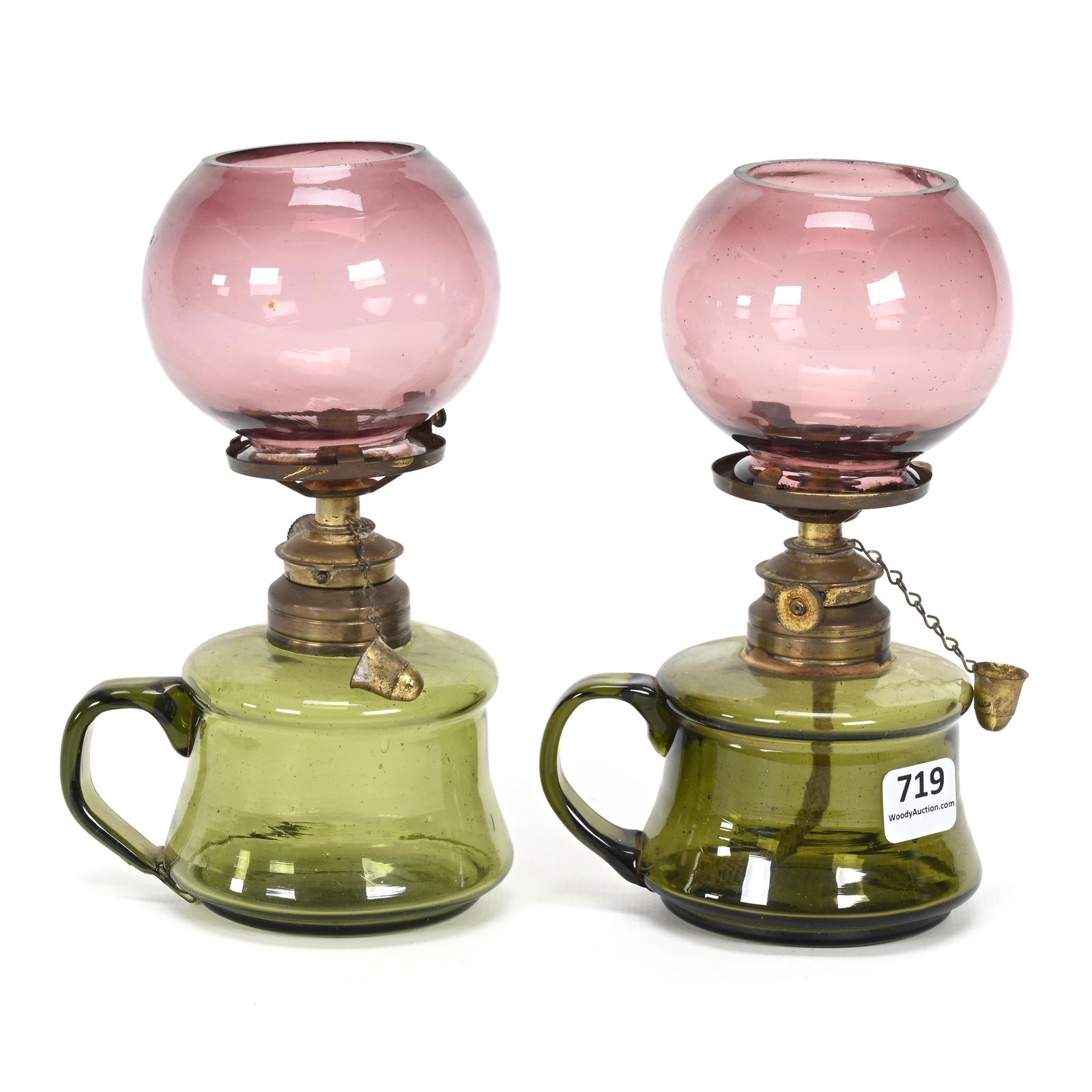 (2) Miniature Lamps With Handles (1 of 3)