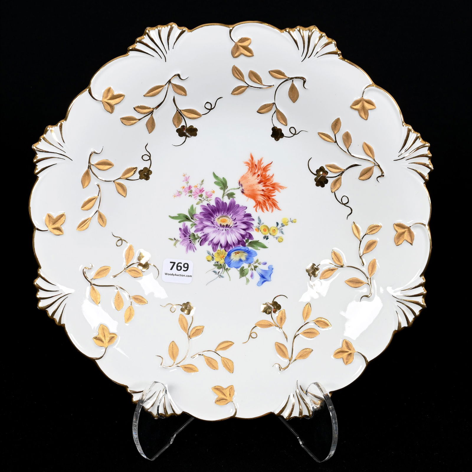 Plate Marked Meissen (1 of 2)