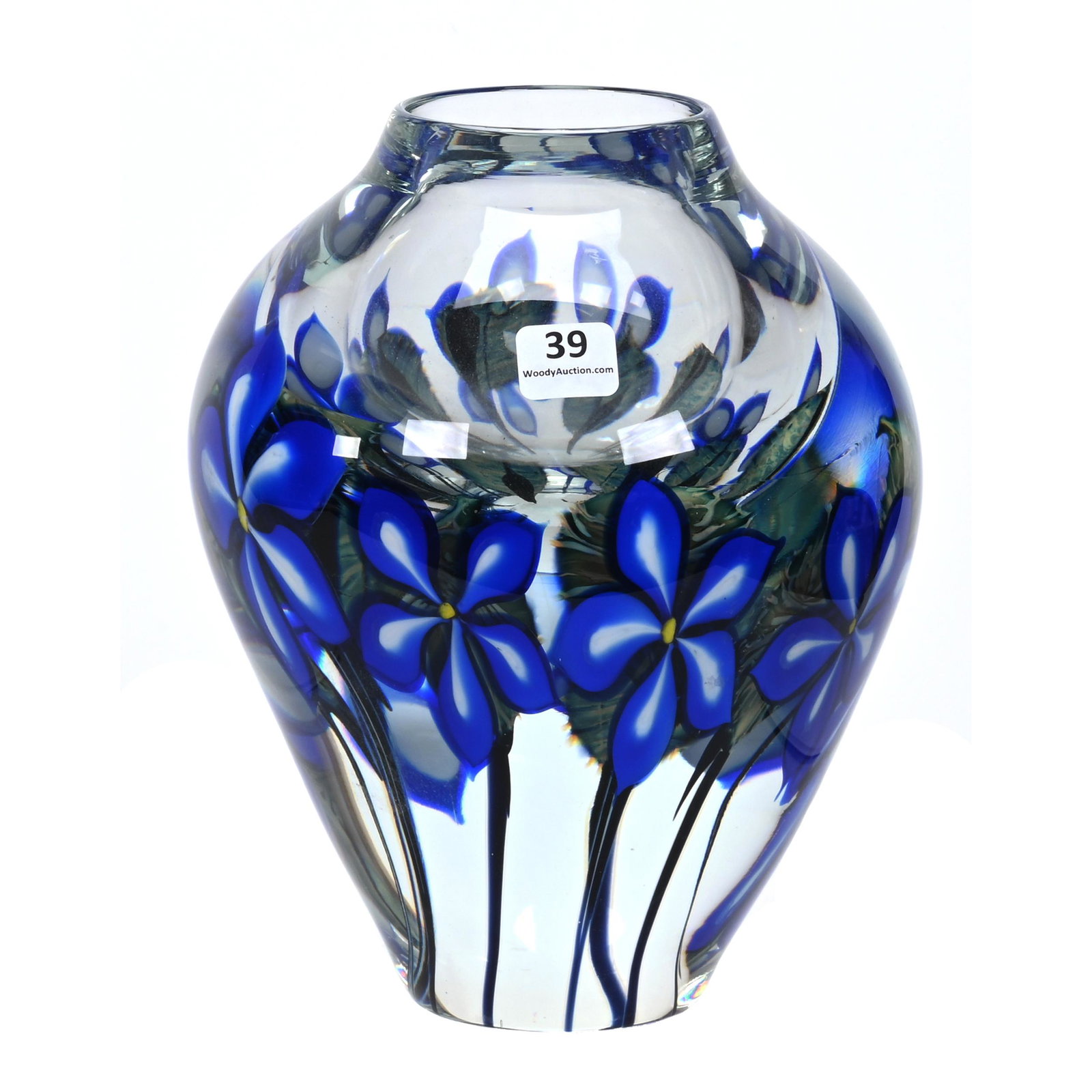 Contemporary Paperweight Vase Signed David Lotton (1 of 3)