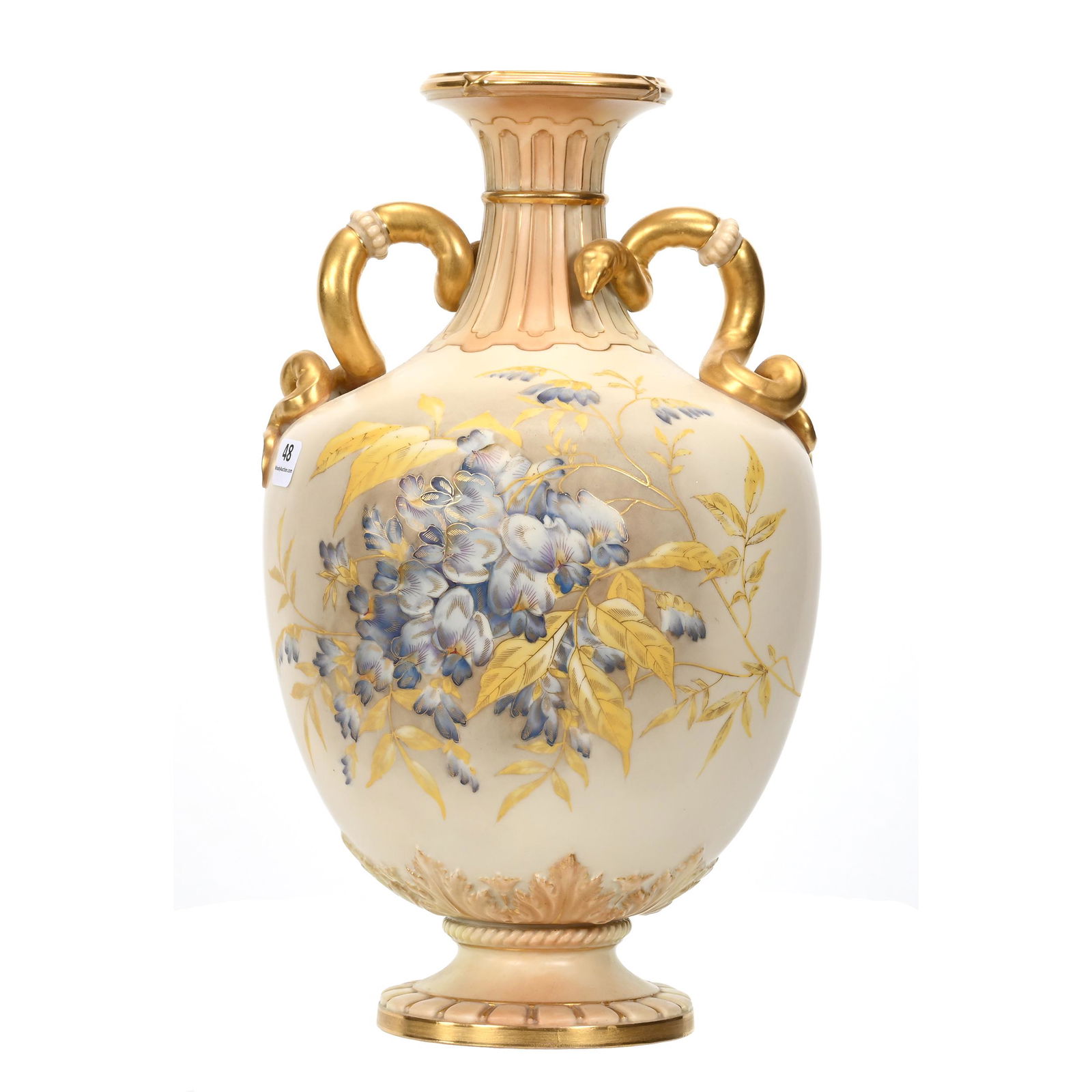 Pedestal Vase Marked Royal Worcester #1430 (1 of 3)