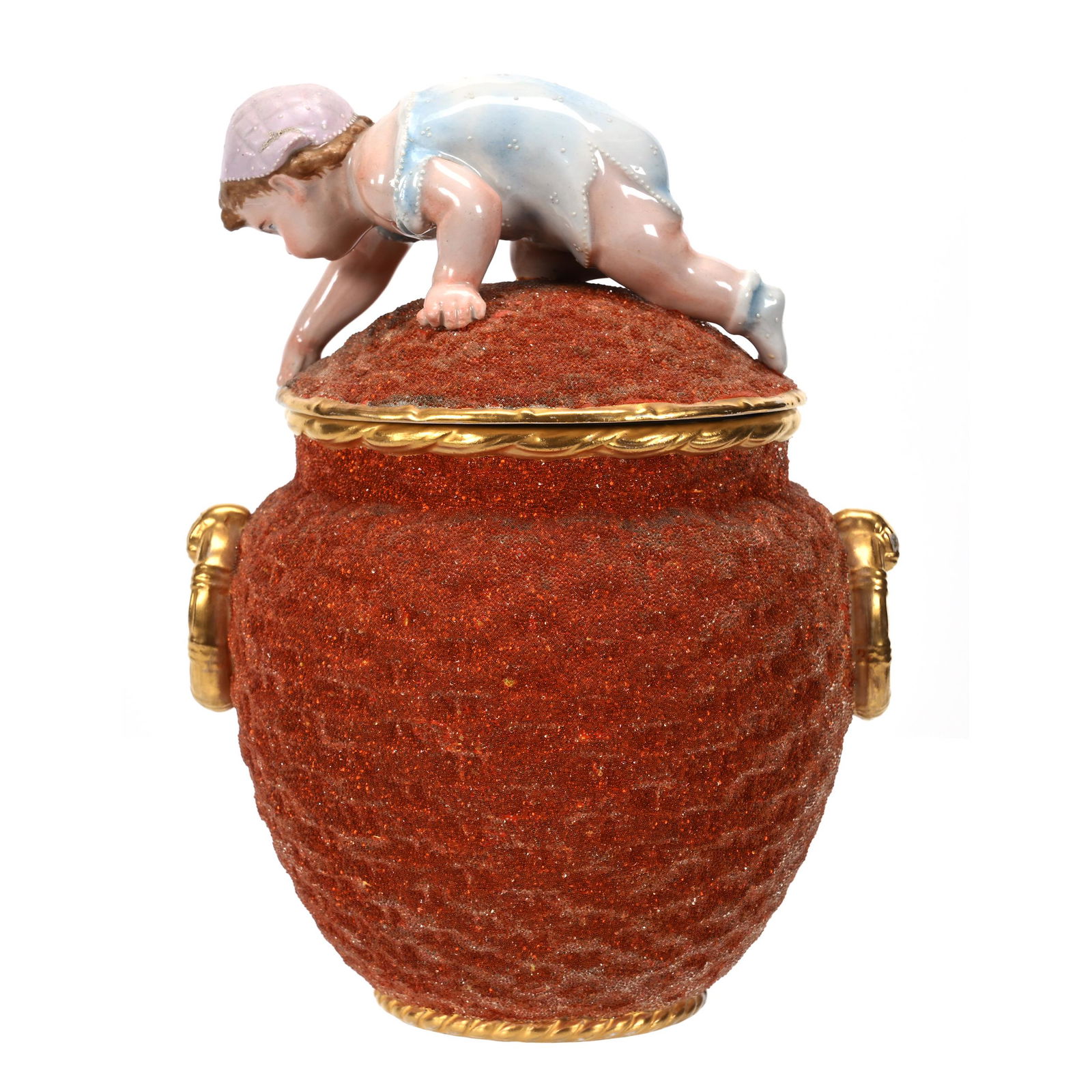 Covered Jar Marked Brevete Paris (1 of 3)