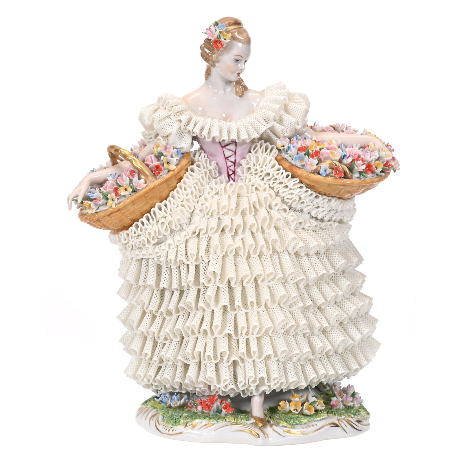 Figurine Marked Sitzendorf Porcelain (1 of 3)