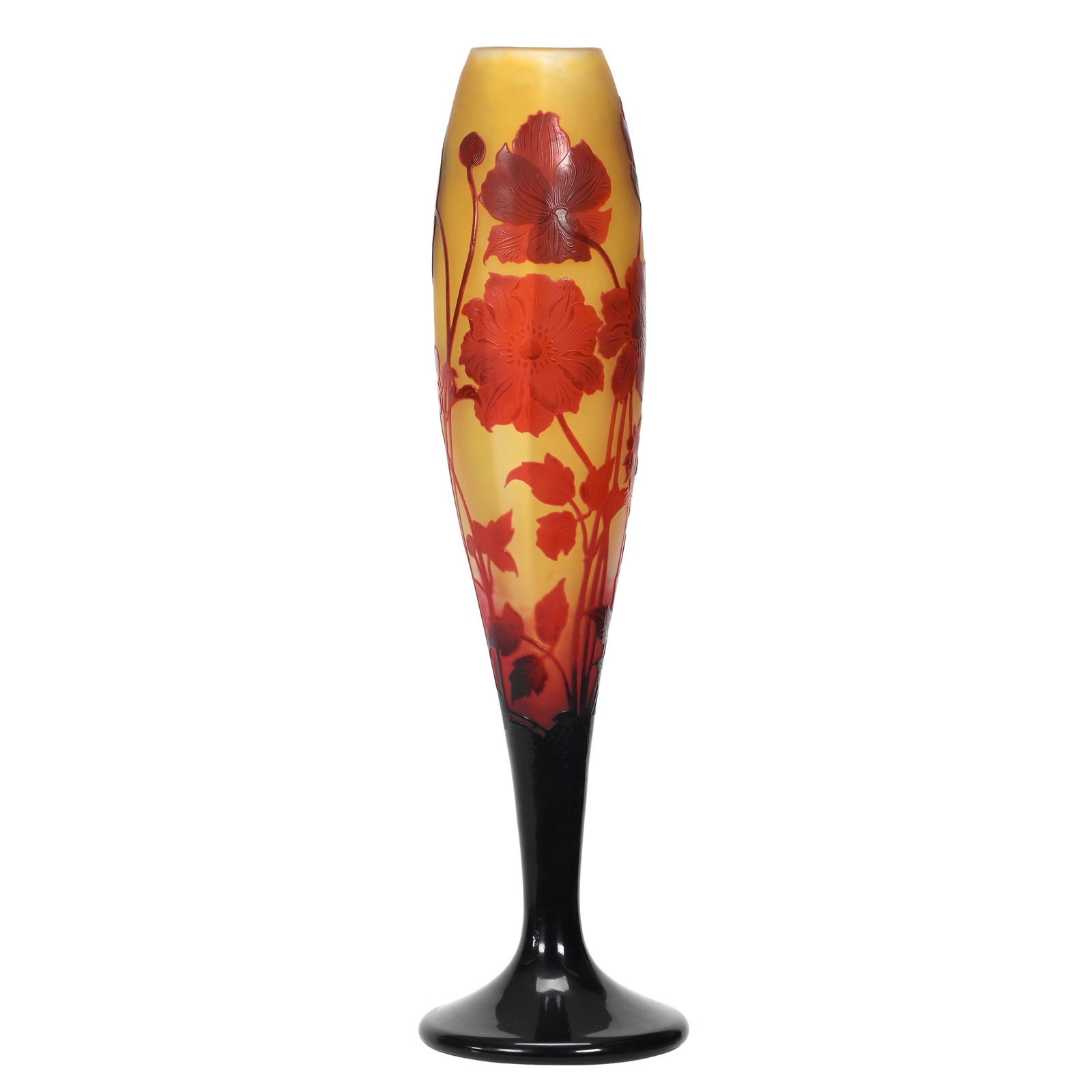 Vase Signed D'argental French Cameo Art Glass (1 of 4)