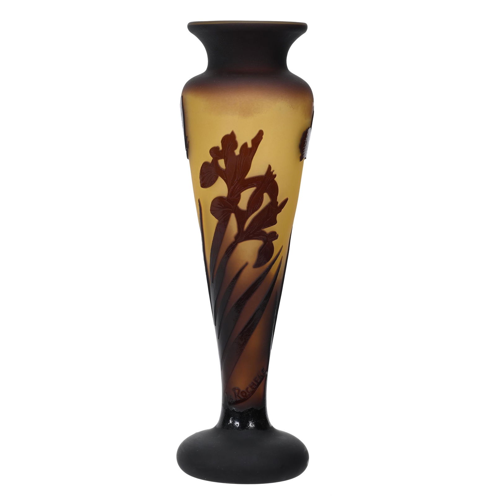 Vase Signed La Rochere French Cameo Art Glass (1 of 4)