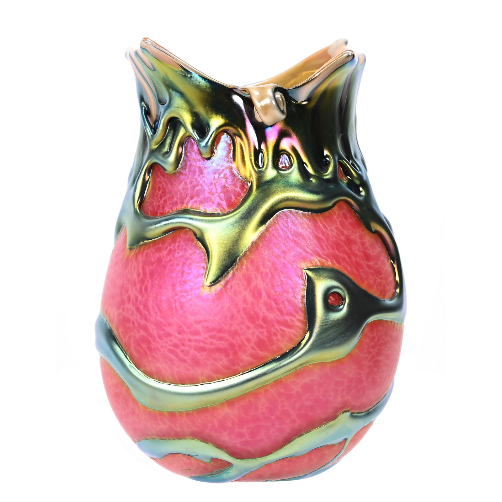 Vase, Contemporary Art Glass Signed Charles Lotton (1 of 4)