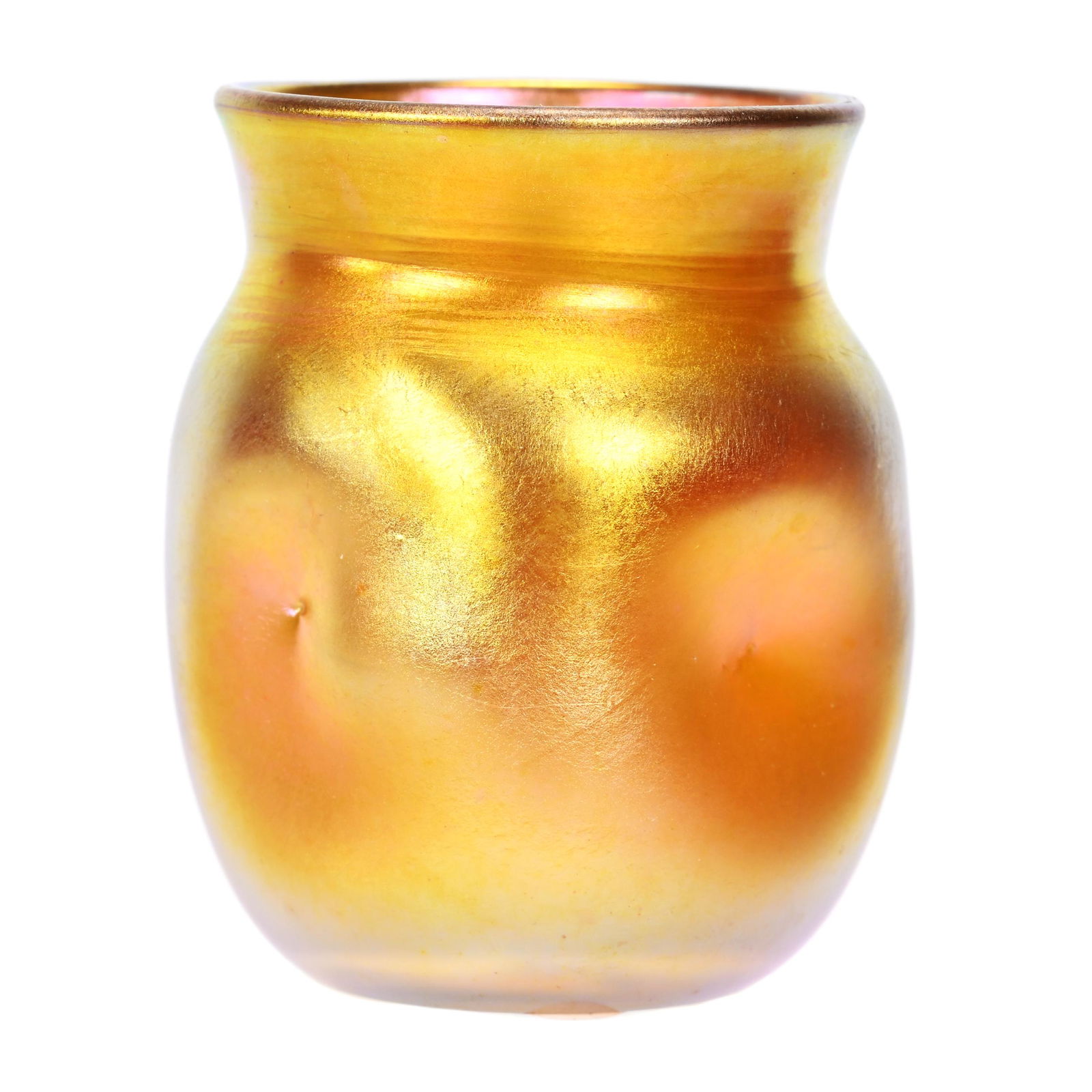 Liqueur Glass Signed LCT (Tiffany) Gold Iridescent (1 of 3)