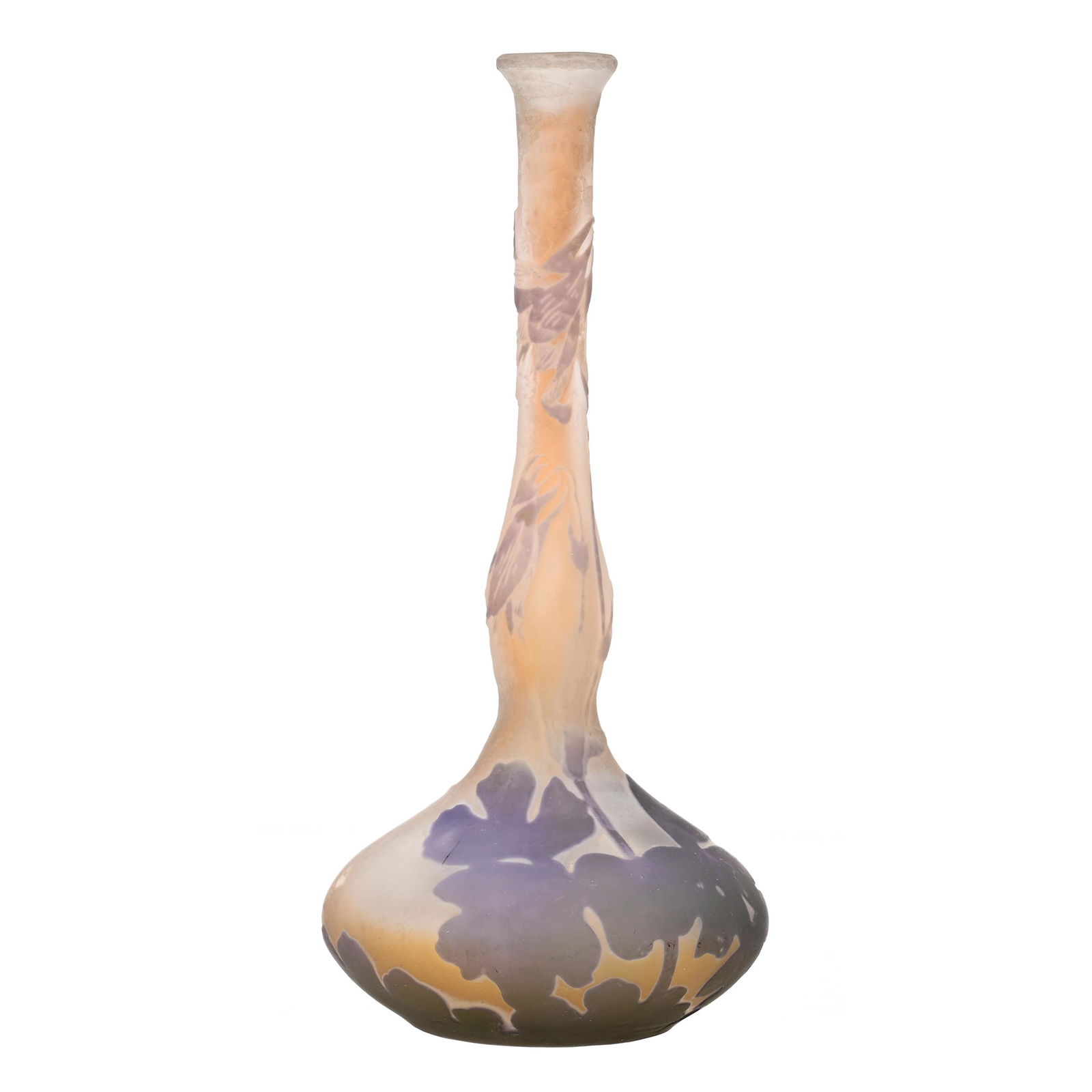 Vase Signed *Galle French Cameo Art Glass (1 of 4)