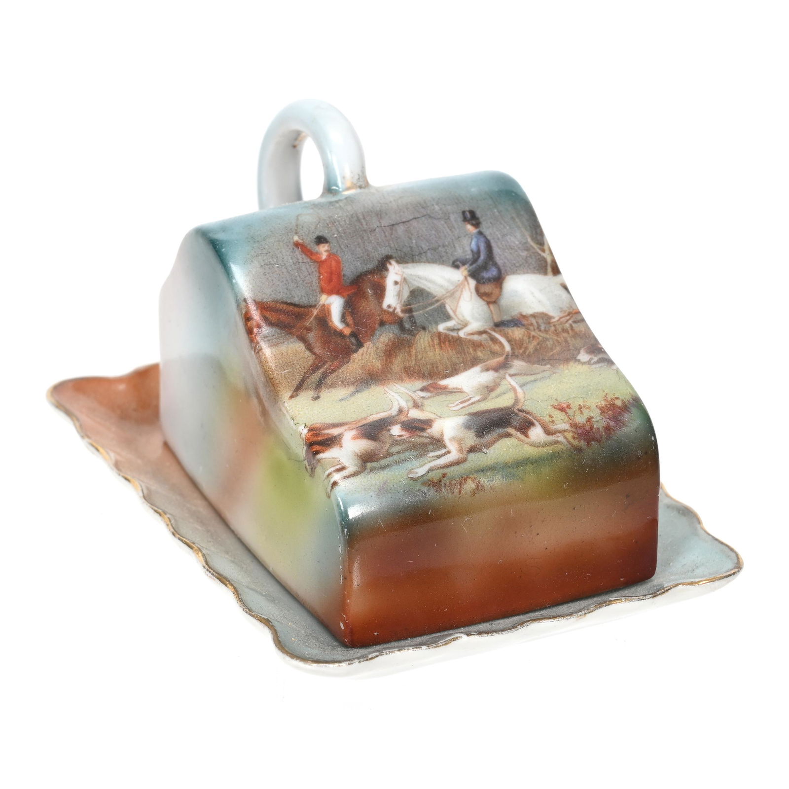 Miniature Cheese Dish, Unmarked Royal Bayreuth (1 of 3)