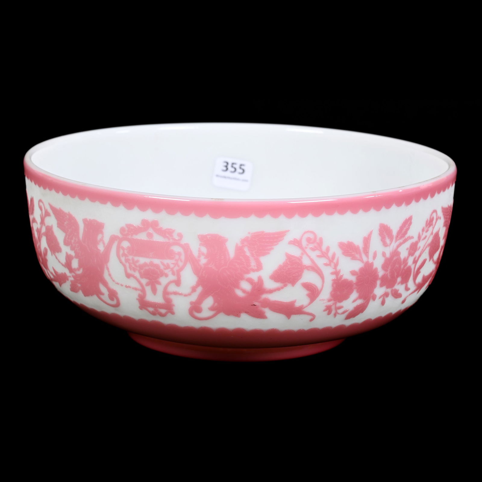 Brides Bowl, Mt. Washington Cameo Art Glass (1 of 3)