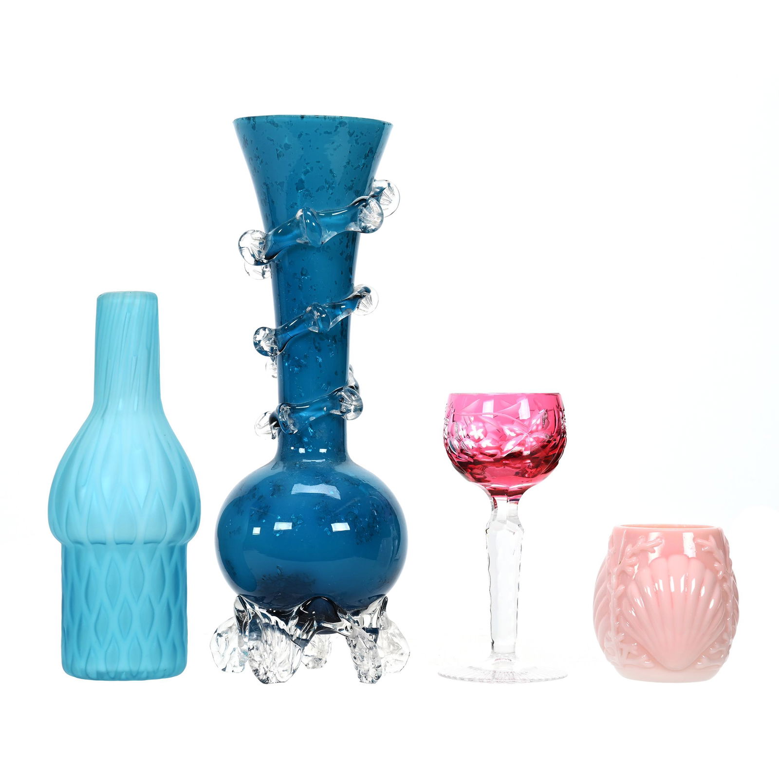 (4) Assorted Art Glass Items Including: (1 of 3)