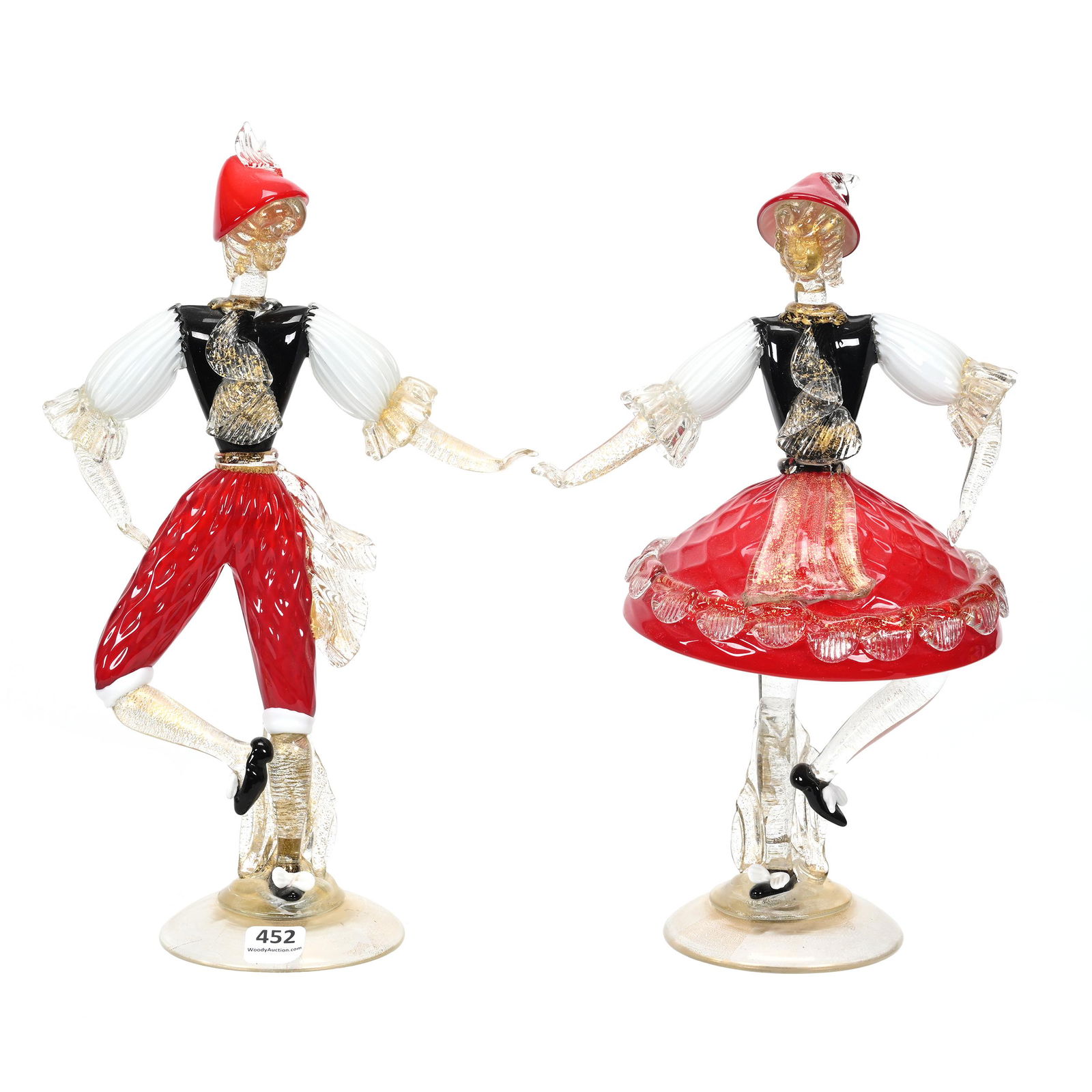 Pair Murano Glass Figurines (1 of 3)