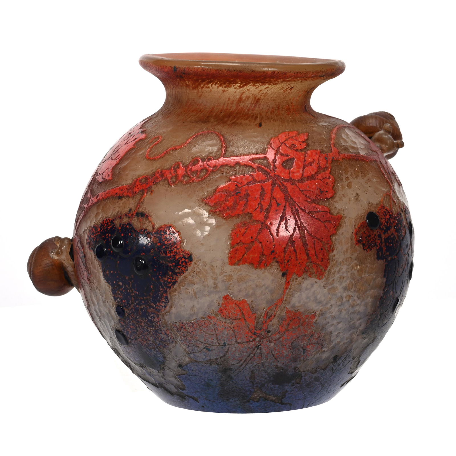 Vase Signed Daum Nancy French Cameo Art Glass (1 of 6)