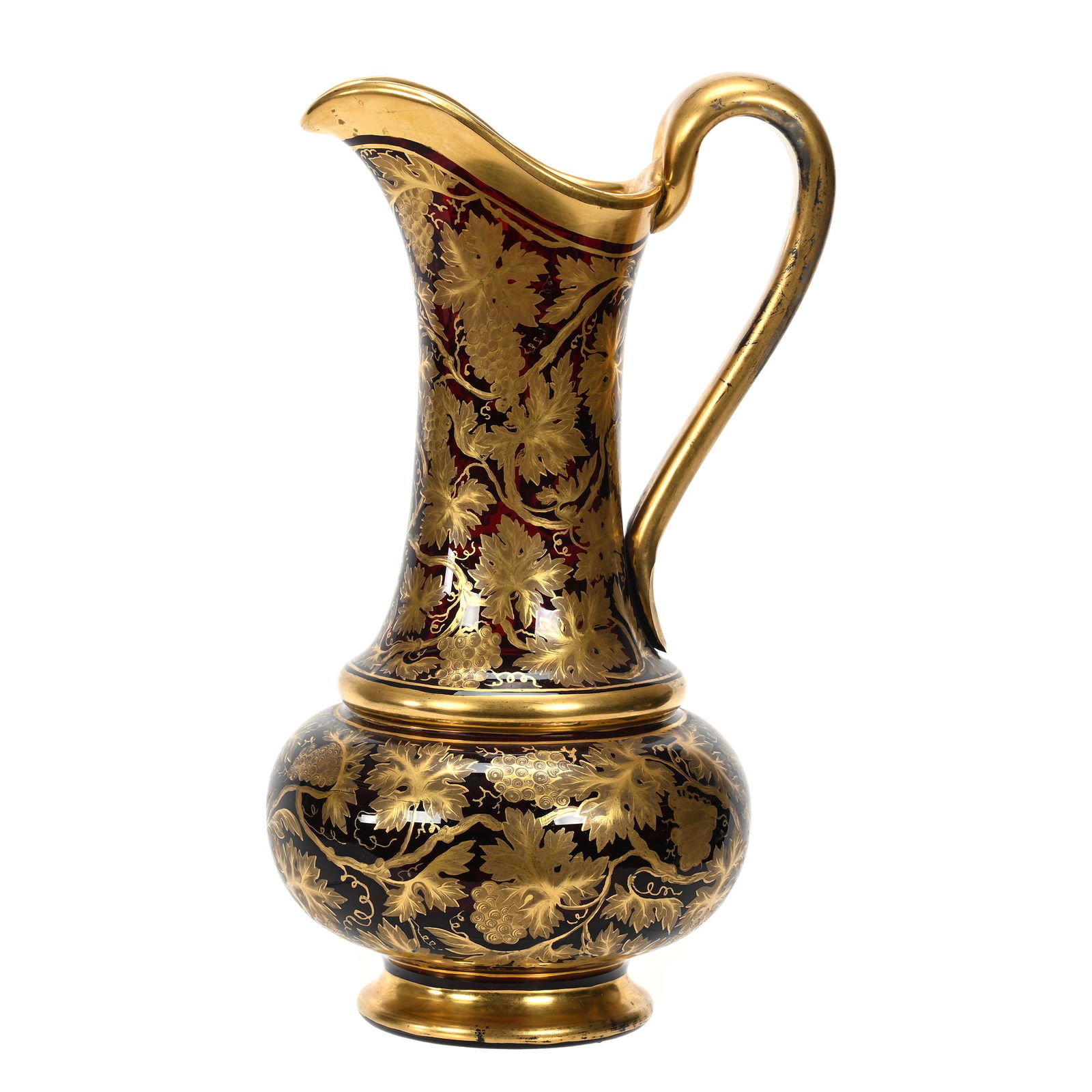 Jug, Cased Ruby Art Glass, Bohemian (1 of 3)