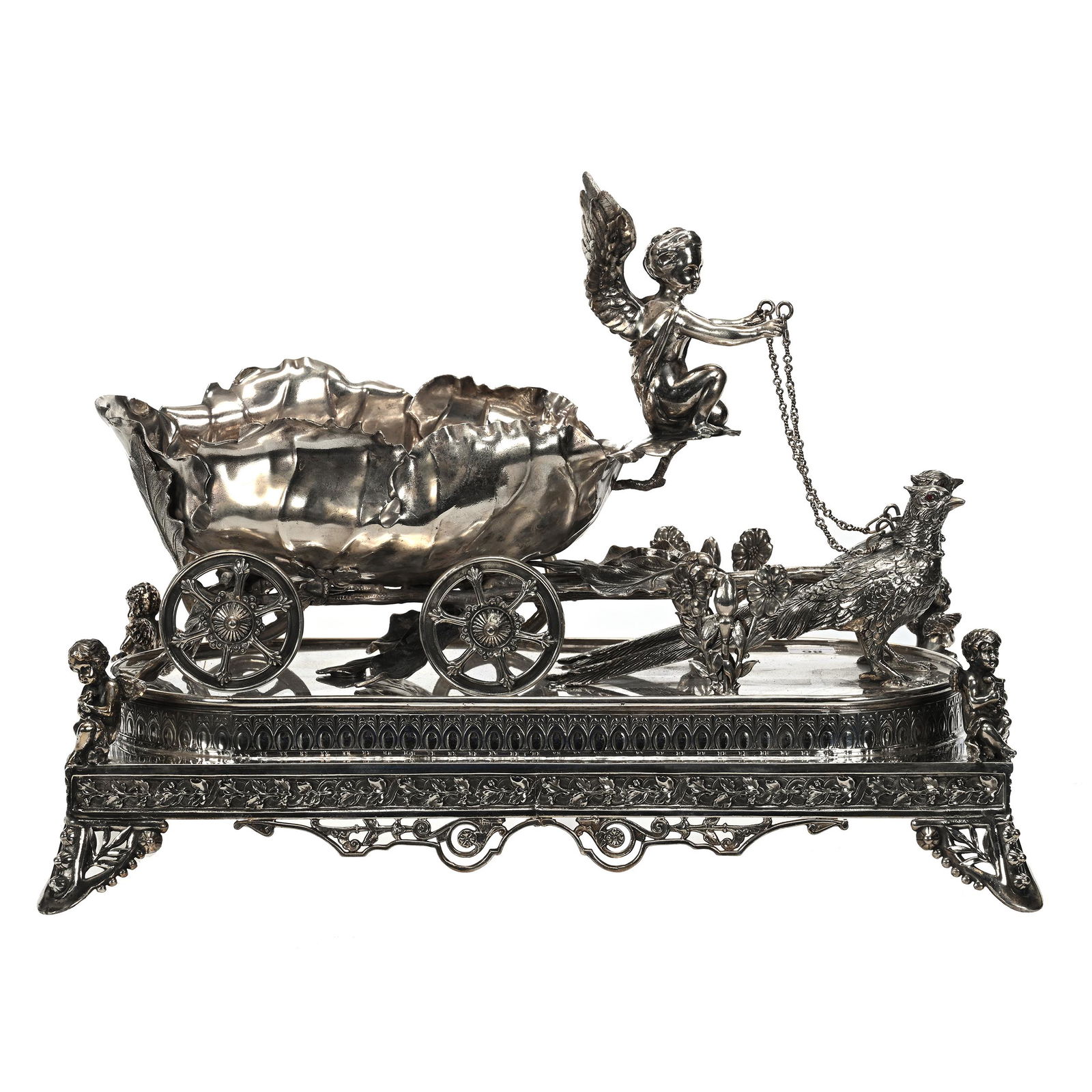 Figural Silverplate Centerpiece, Elaborate (1 of 5)