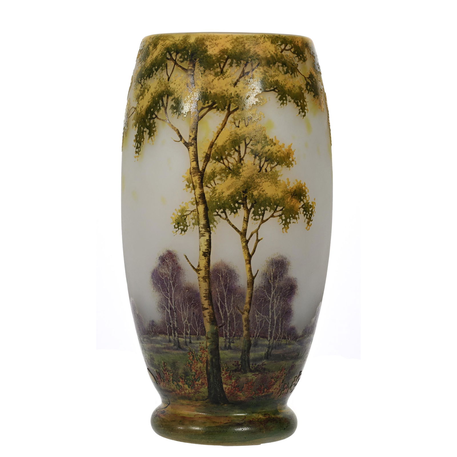 Vase Signed Daum Nancy French Cameo Art Glass (1 of 4)