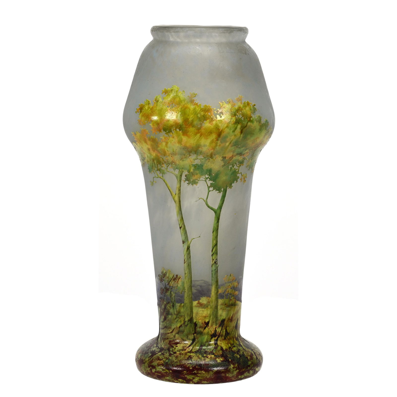 Vase Signed Daum Nancy French Cameo Art Glass (1 of 4)