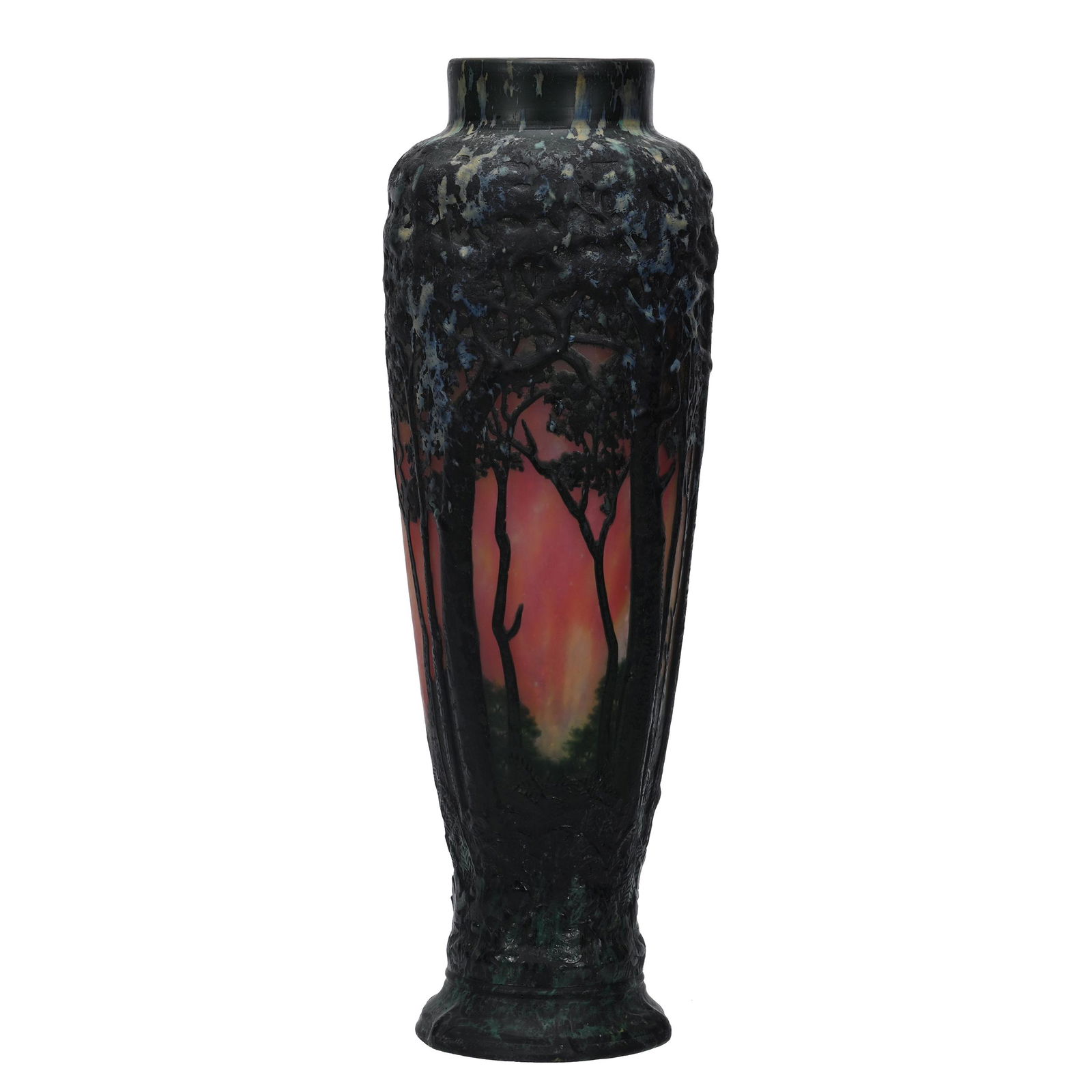 Blown Out Vase Signed Daum Nancy French Cameo Glass (1 of 4)