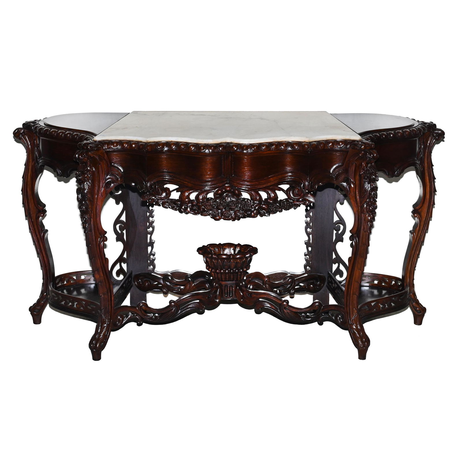 Etagere, Marble Top, Rosewood By Meeks (1 of 7)