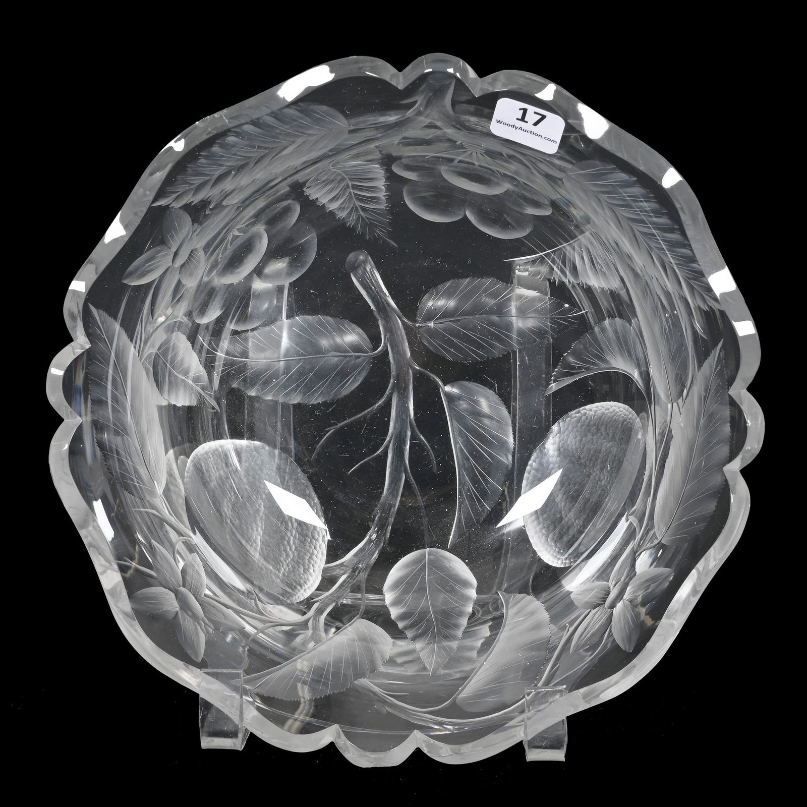 Bowl, American Brilliant Cut Glass, Signed Tuthill (1 of 4)