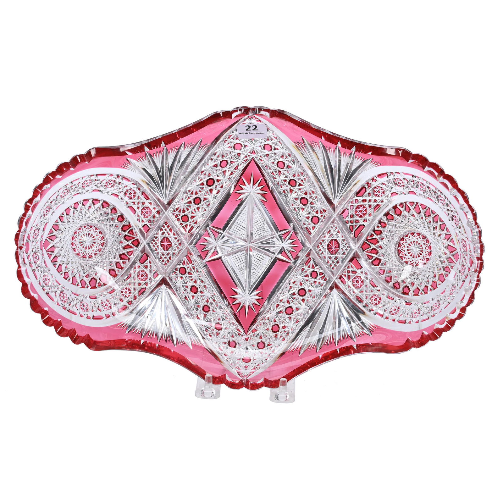 Bread Tray, BPCG, Cranberry Cut To Clear (1 of 2)