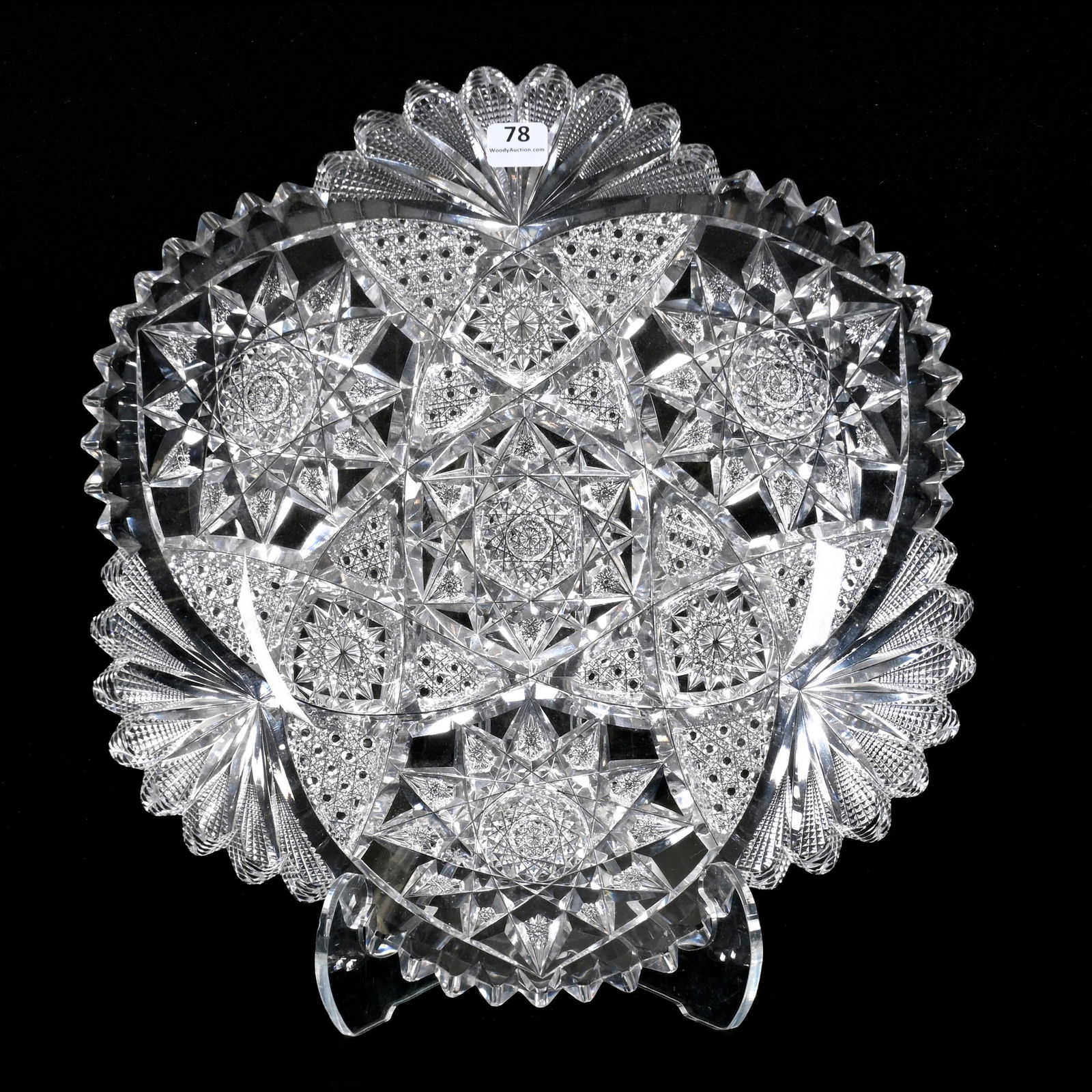 Round Tray, Signed Libbey, ABCG (1 of 6)