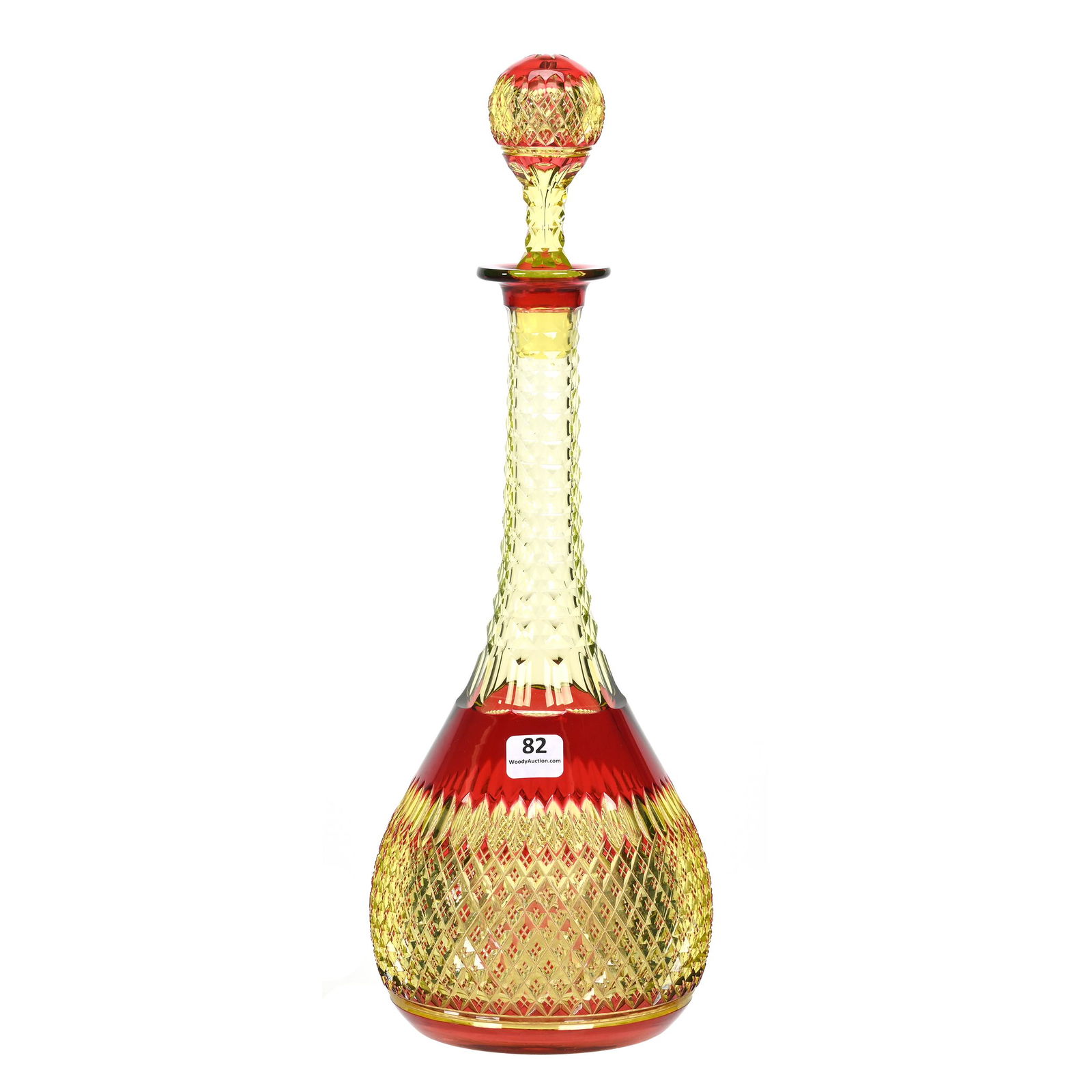 Decanter, BPCG, Cranberry Cut To Vaseline (1 of 4)