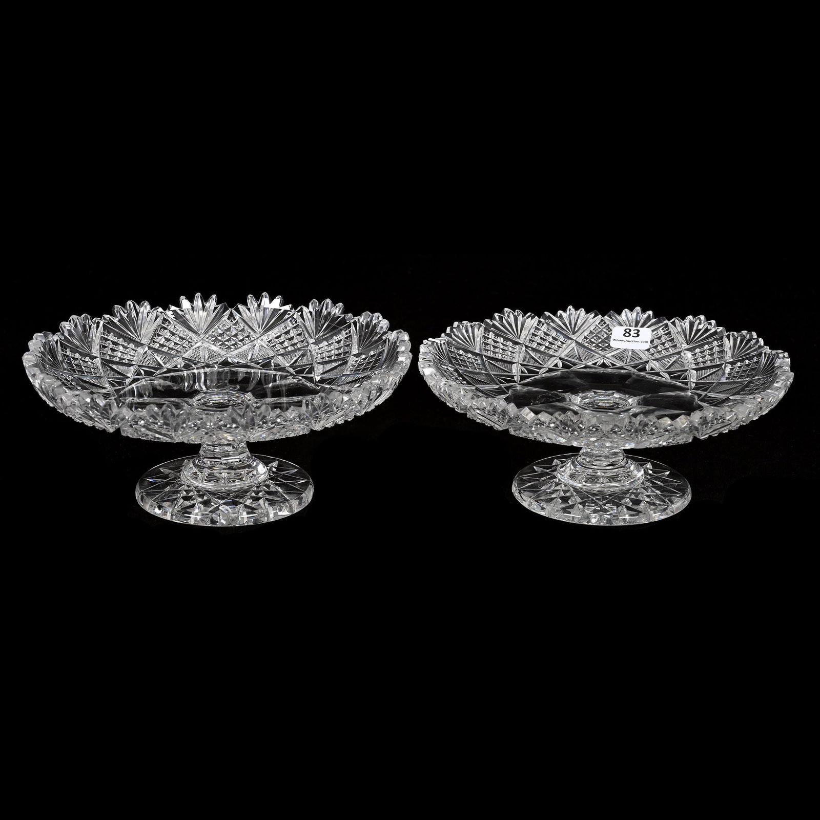 Pair Pedestal Pastry Trays, ABCG (1 of 3)