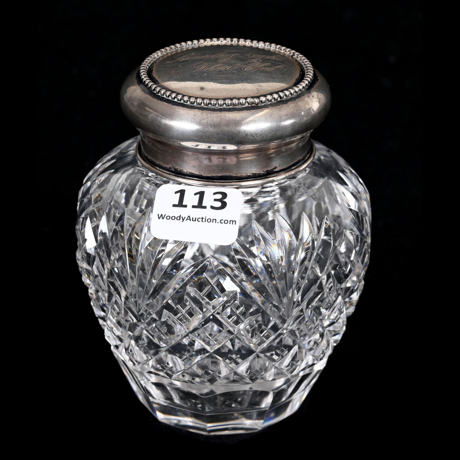 Covered Jar, ABCG, Sterling Silver Lid (1 of 4)