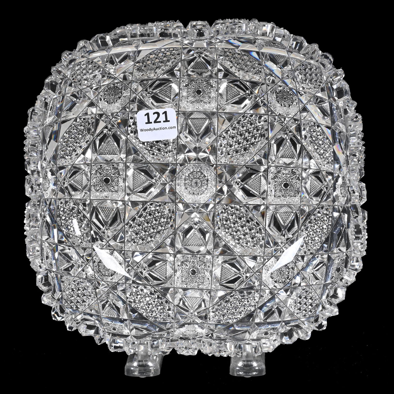 Square Bowl, ABCG, Isabella Pattern By Libbey (1 of 3)