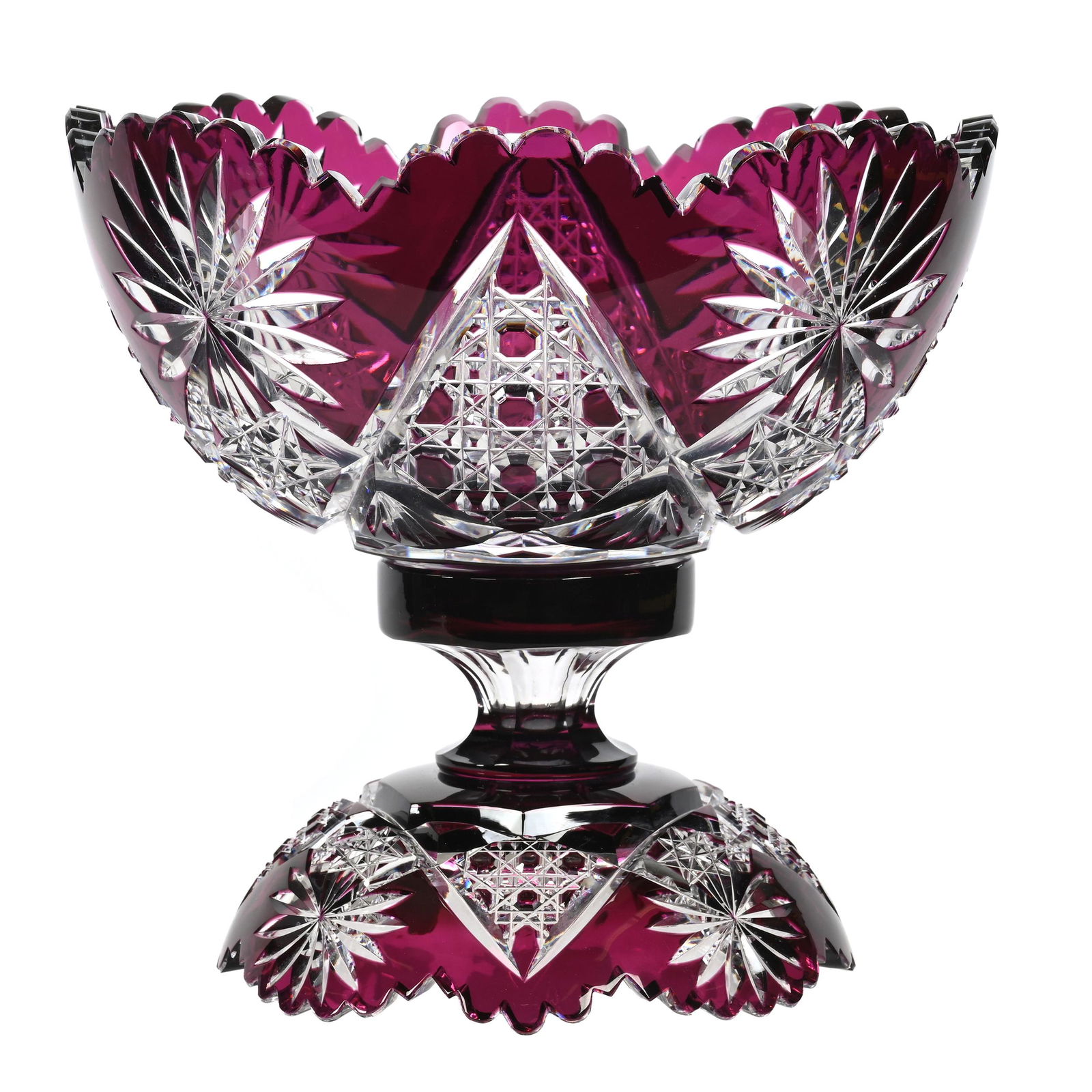 Punch Bowl, BPCG, Amethyst Cut To Clear (1 of 3)