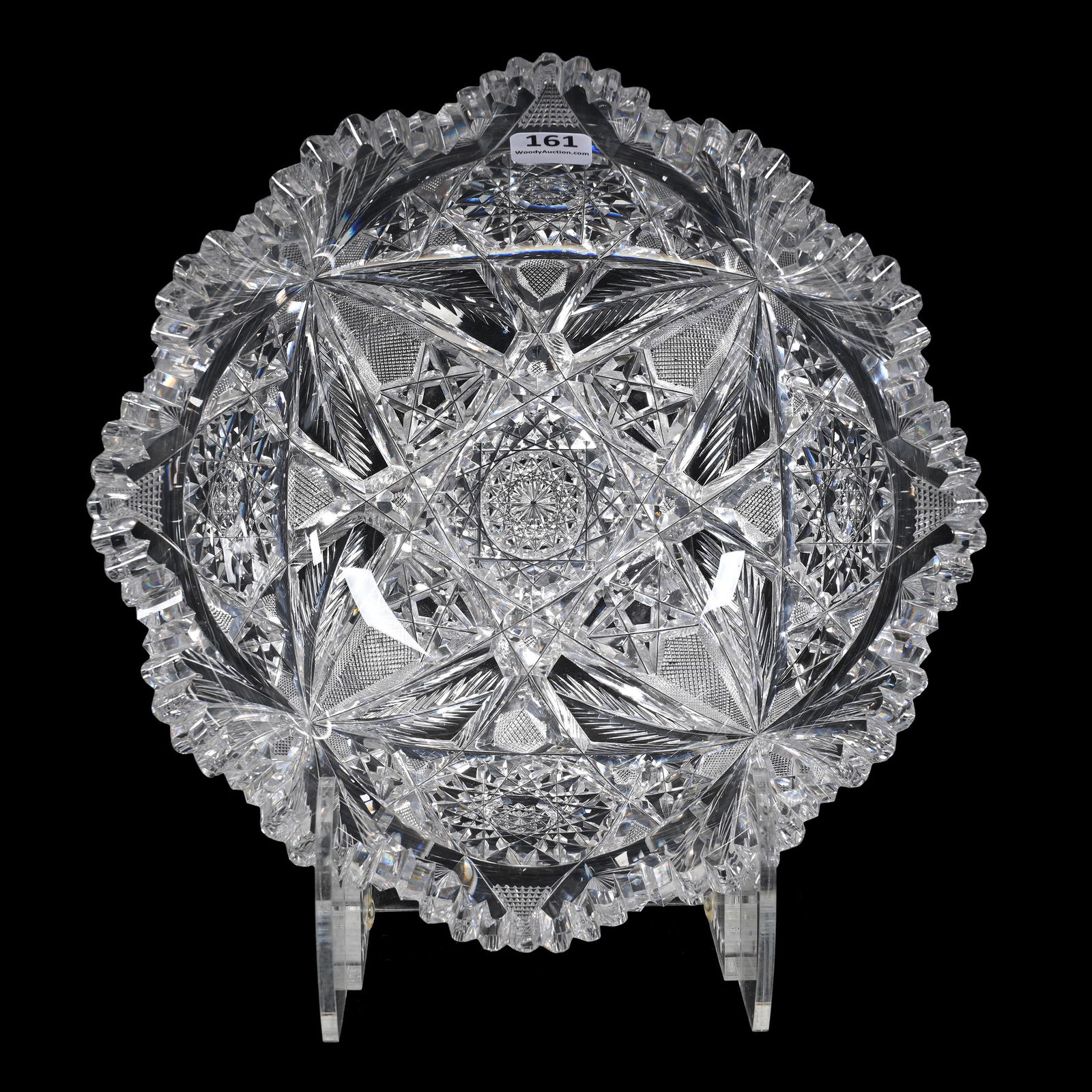 Bowl, American Brilliant Cut Glass, Signed Libbey (1 of 4)