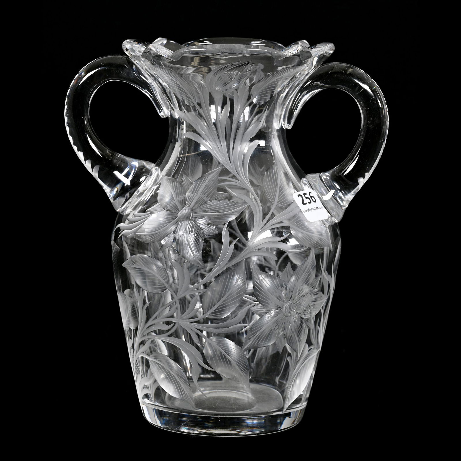 Vase, American Brilliant Cut Glass, Signed Tuthill (1 of 3)