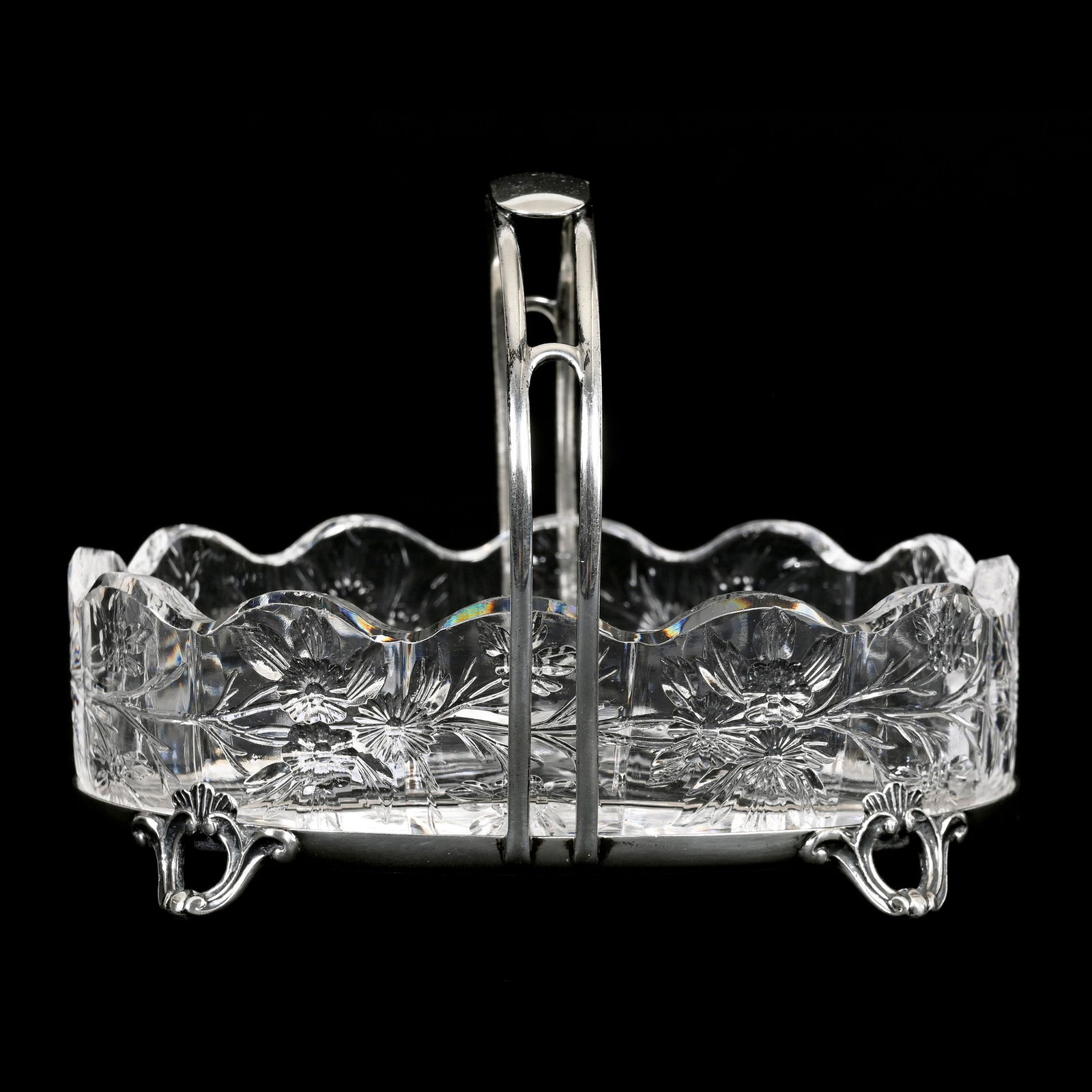 Basket, American Brilliant Cut Glass (1 of 7)