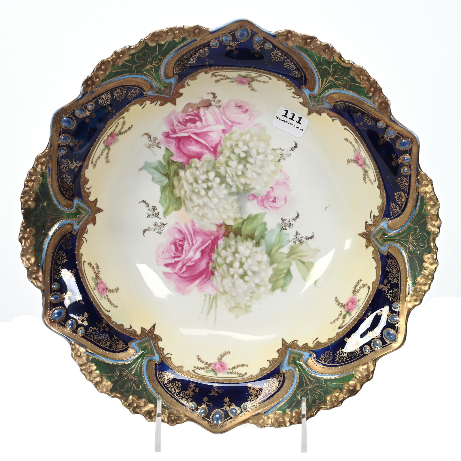 Bowl Marked R.S. Prussia, Point & Clover Mold (1 of 2)