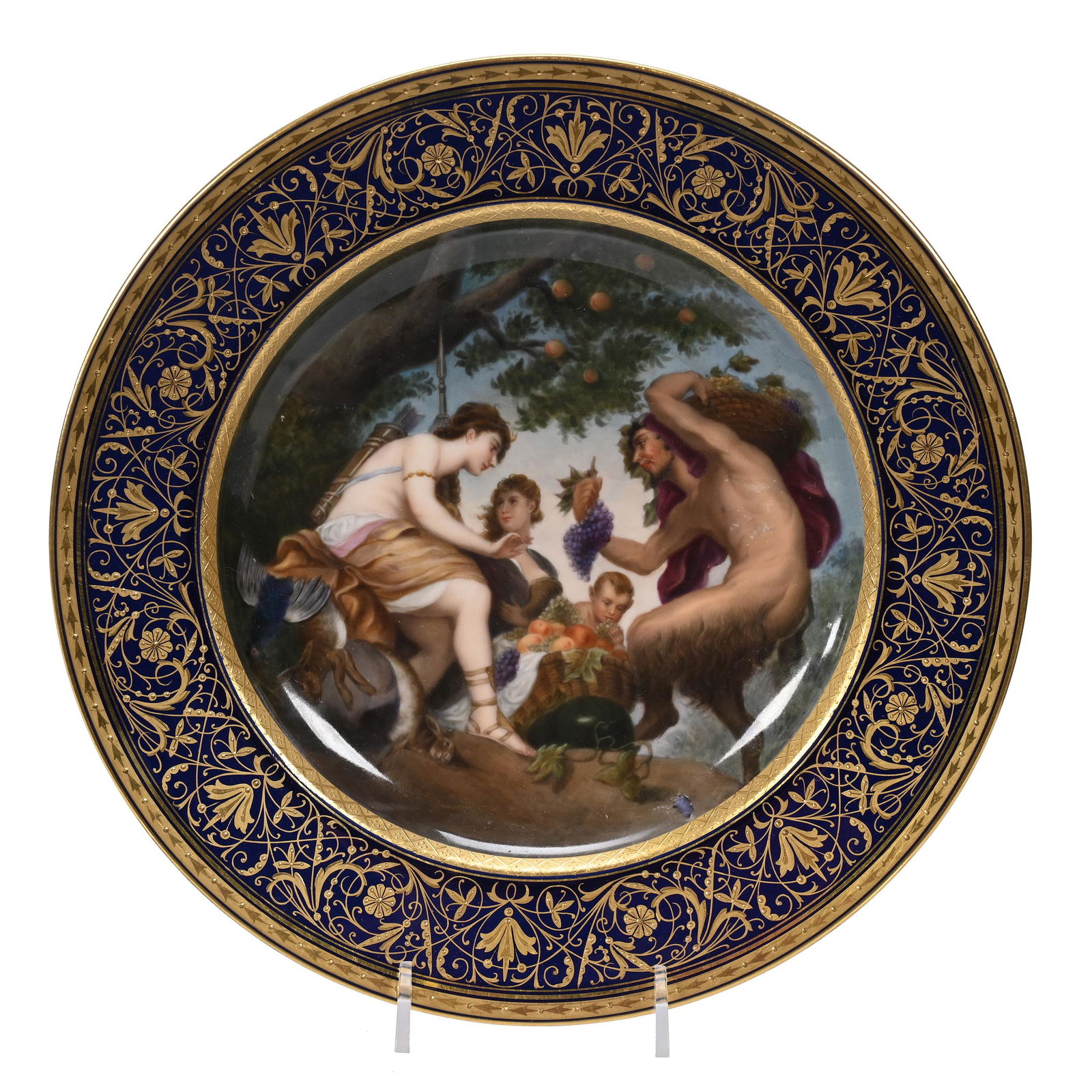 Plate Marked Beehive, Titled "Allegorie" (1 of 2)