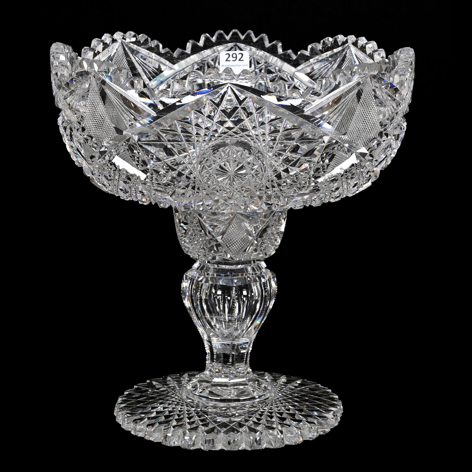 Compote, Two Part, American Brilliant Cut Glass (1 of 3)