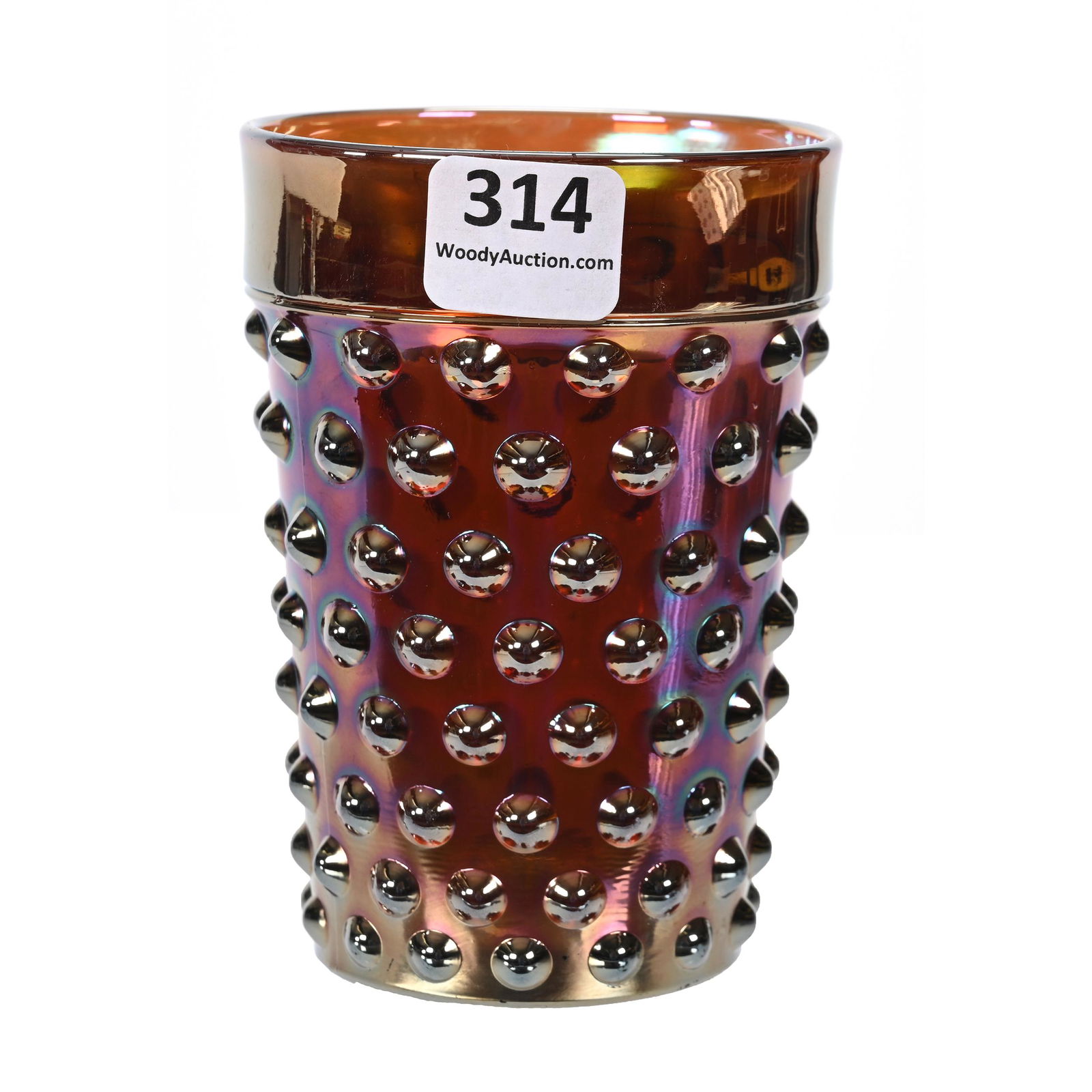Tumbler, Carnival Glass, Hobnail By Millersburg (1 of 4)