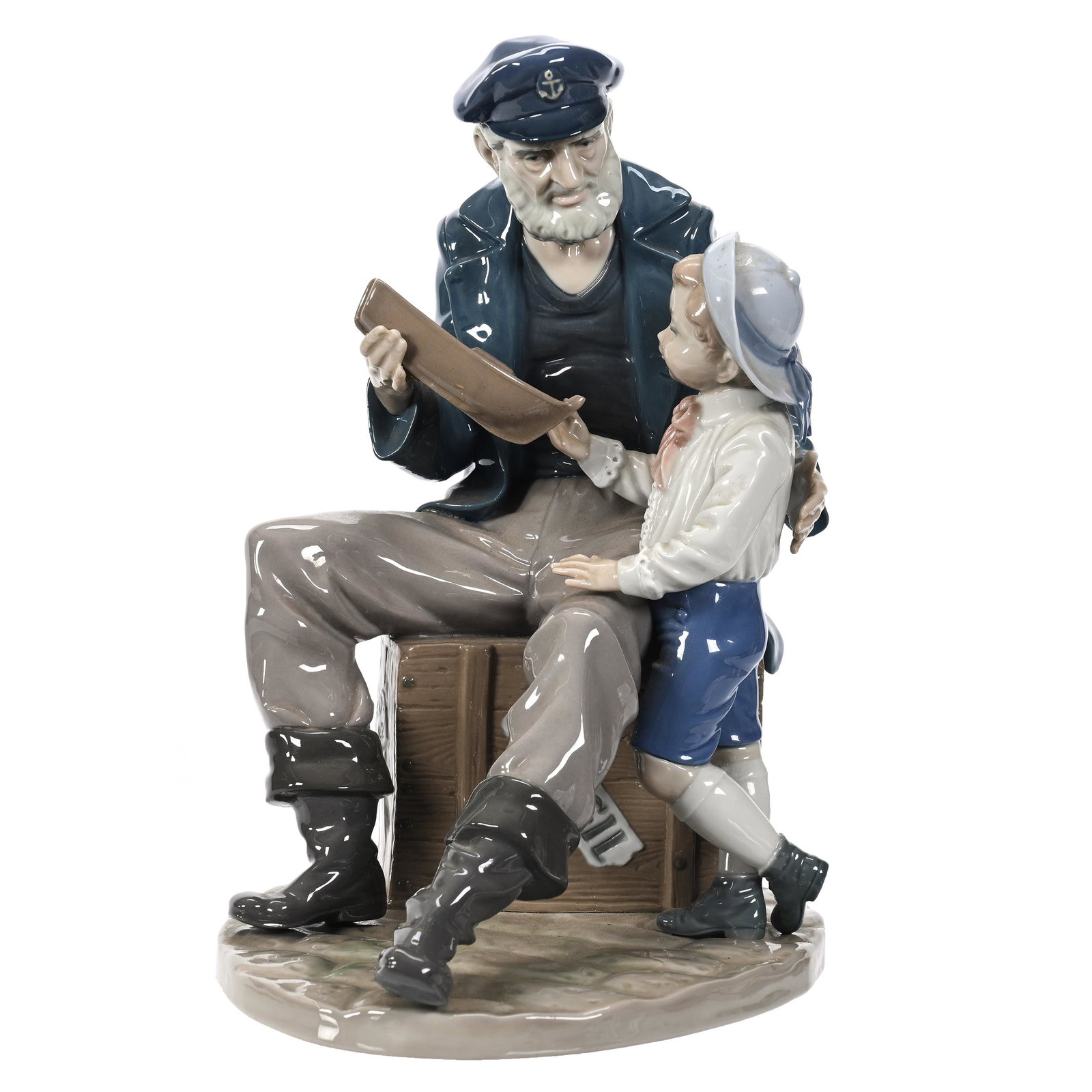 Figurine Marked Lladro #5207 "A Tall Yarn" (1 of 4)