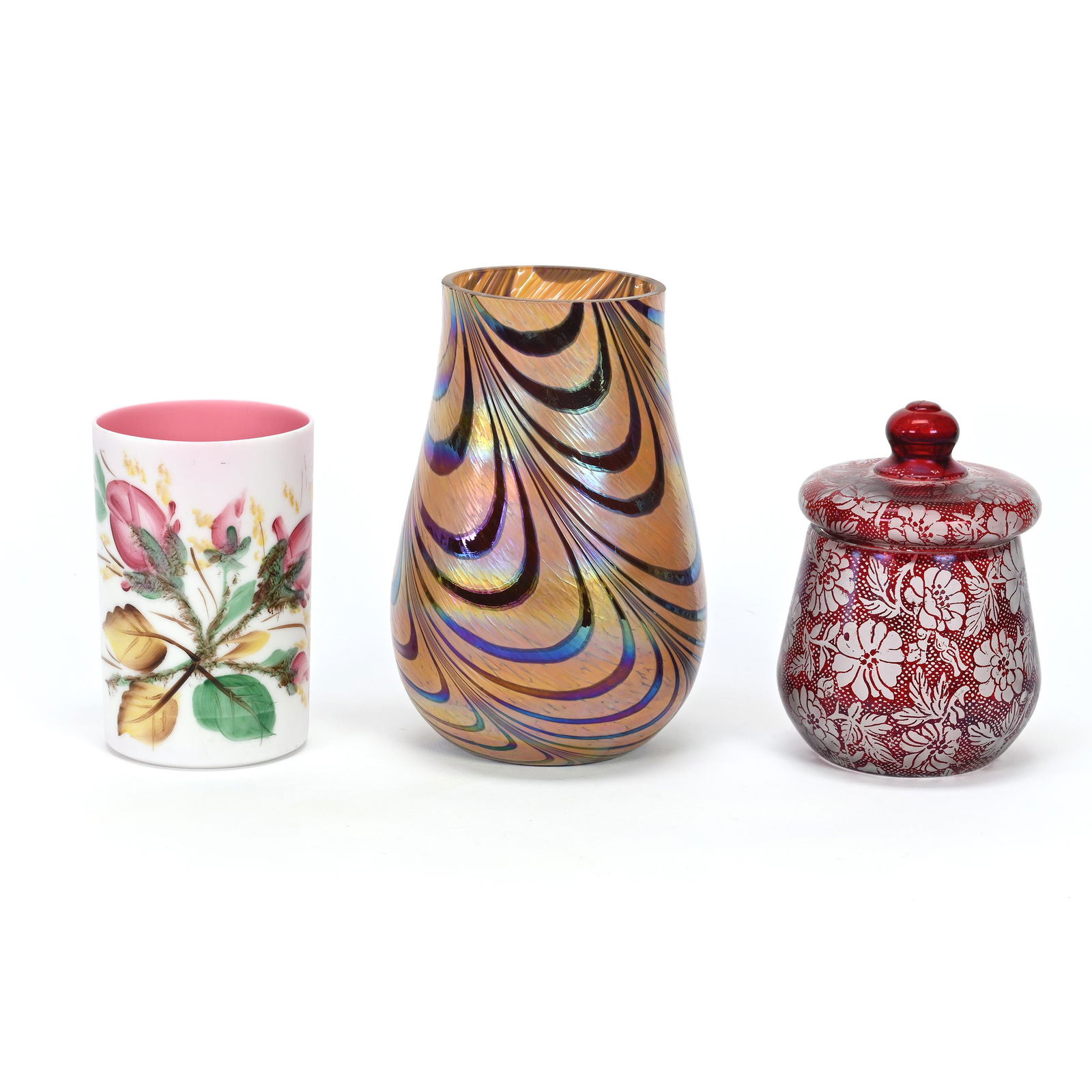 (3) Art Glass Items (1 of 5)