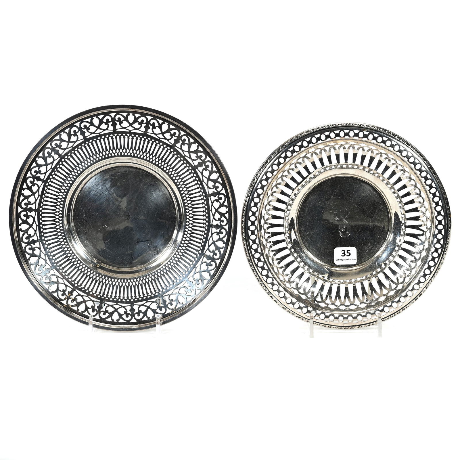 (2) Sterling Silver Plates/Bowls (1 of 4)