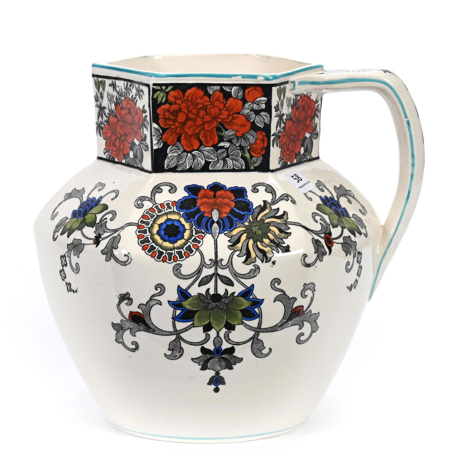 Water Pitcher Marked Brooklyn Ovington Chicago (1 of 3)