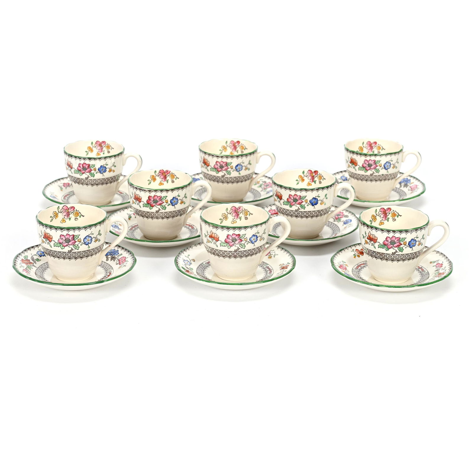 (8) Cups And Saucers Marked Copeland Spode (1 of 3)
