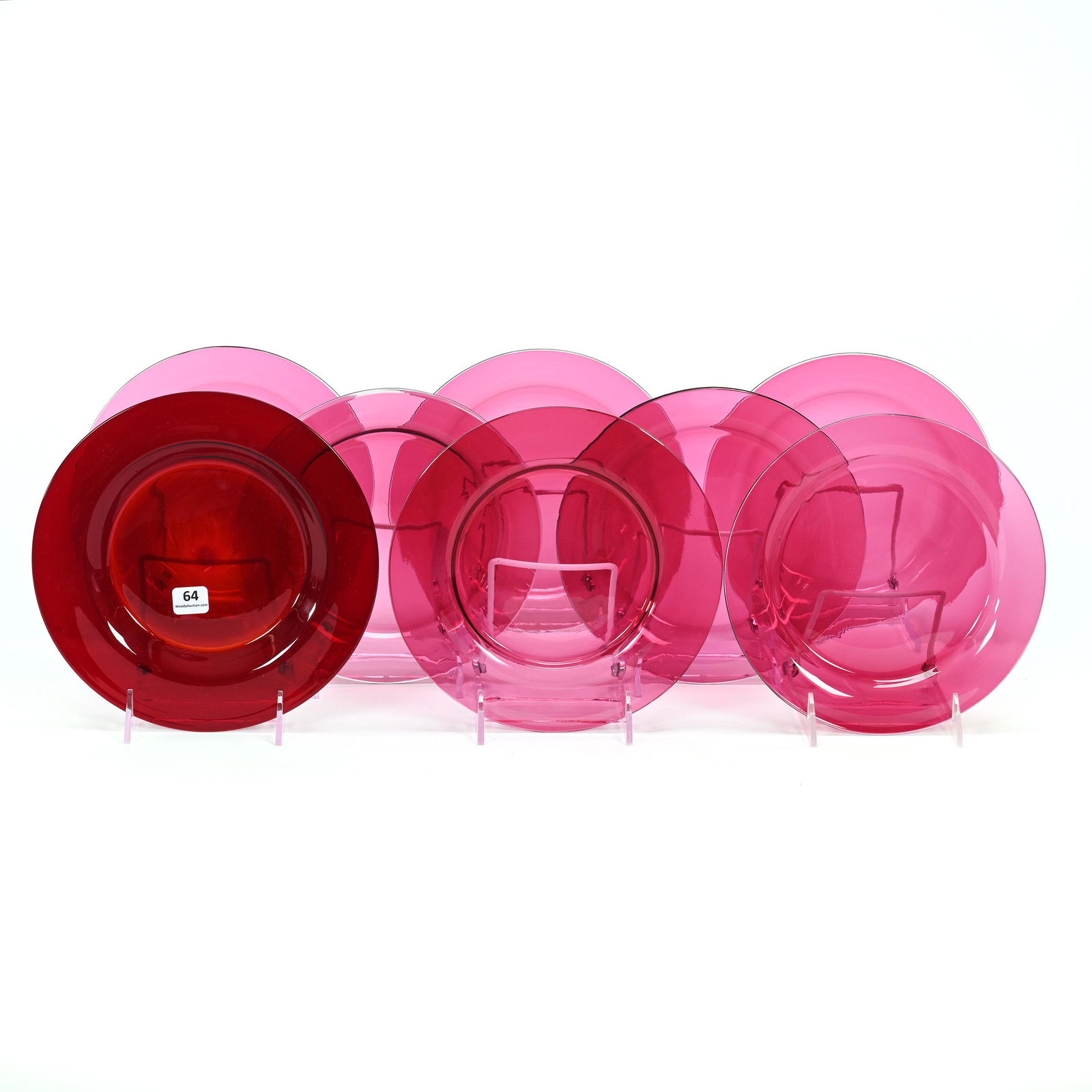 (8) Plates, Art Glass (1 of 3)