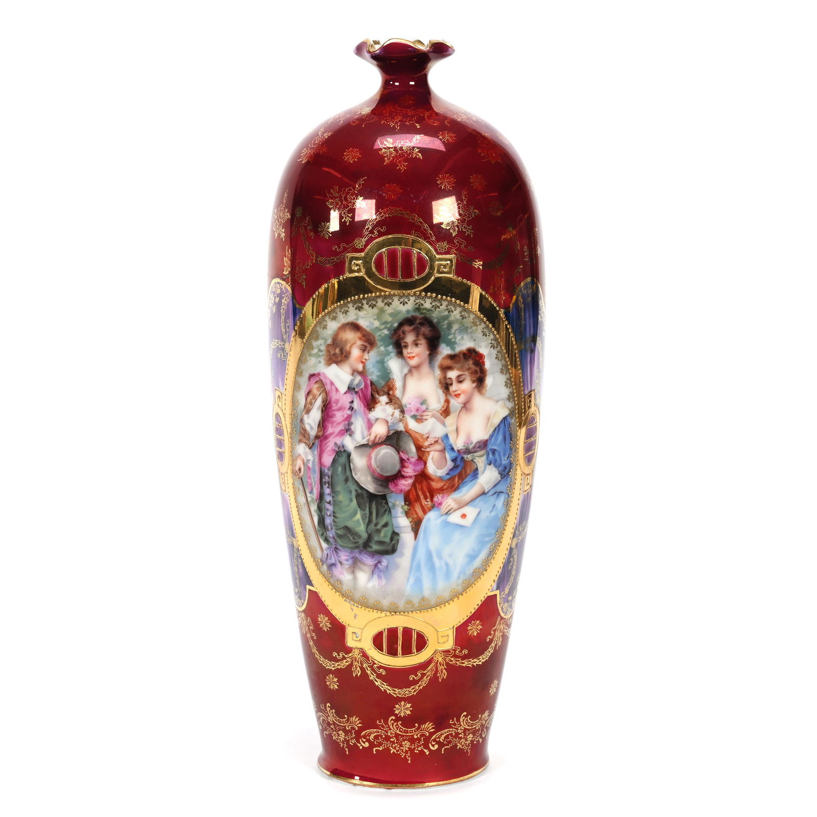 Vase Marked Prov Saxe (1 of 3)