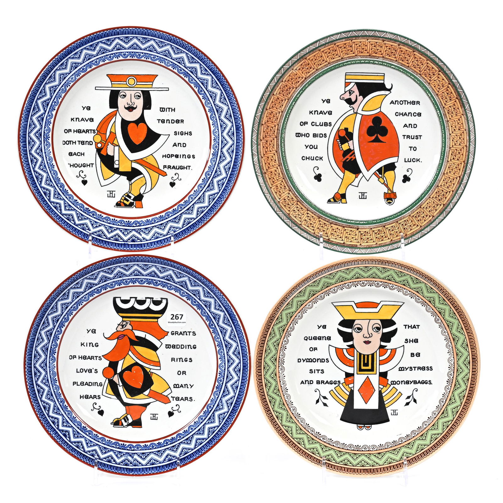 (4) Plates Marked Wedgwood (1 of 4)