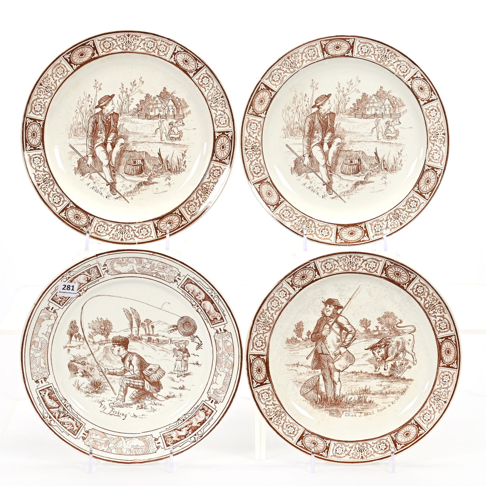 (4) Plates Marked Wedgwood (1 of 5)